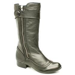 Schuh Female Casillas Zip Calf Leather Upper Casual in Black, Grey