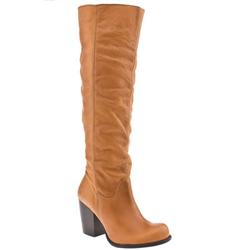 Schuh Female Clover Pull On Knee Leather Upper ?40 plus in Tan