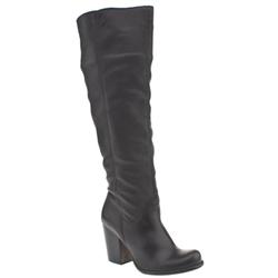 Schuh Female Clover Pull On Knee Leather Upper Casual in Black, Tan