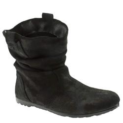 Schuh Female Cory Western Leather Upper Casual in Black, Natural