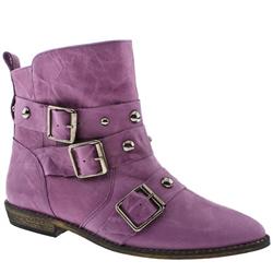 Female Cosmo Stud 3 Buck Ankle Leather Upper ?40 plus in Purple
