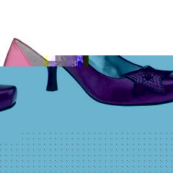 Schuh Female Cosmos Star Court Leather Upper Low Heel in Pink