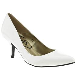 Female Hope Point Court Patent Patent Upper Low Heel in White