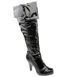 Schuh Female Karly Over The Knee Patent Upper in Black