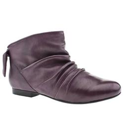 Schuh Female Karmel Back Bow Ankle Leather Upper ?40 plus in Purple