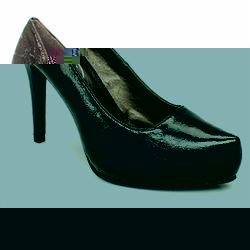 Schuh Female Layla Platform Point Patent Upper Evening in Black