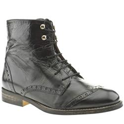 Schuh Female Mel Brogue Ankle Boot Leather Upper Casual in Black, Tan