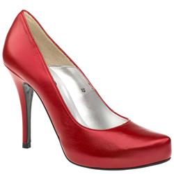 Schuh Female Michy Stiletto Court Leather Upper Evening in Red