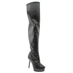 Schuh Female Pandora Thigh Boot Manmade Upper in Black