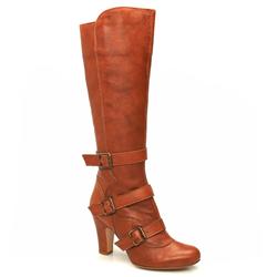 Schuh Female Plat 3-Buck Knee Leather Upper Calf/Knee in Tan