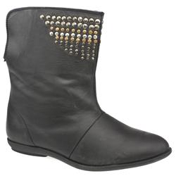 Schuh Female Robin Stud Ank Leather Upper Casual in Black, Brown