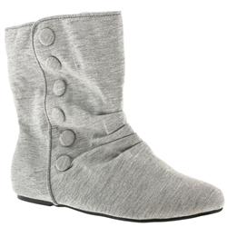 Schuh Female Sidney Jersey Button Boot Fabric Upper Casual in Grey