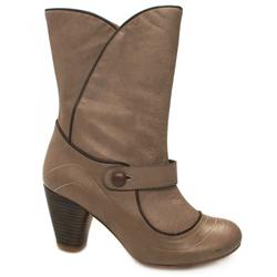 Schuh Female Unzue Button Calf Leather Upper Calf/Knee in Grey