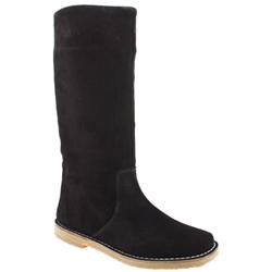 Schuh Female Zak Pull On Calf Suede Upper Casual in Black, Purple, Tan