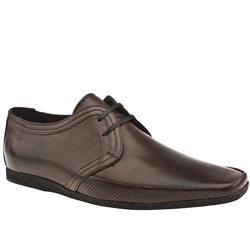 Male Sch One Plain Vamp Leather Upper in Brown
