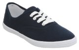 Office Androquai Lace Up Navy Canvas - 4 Uk
