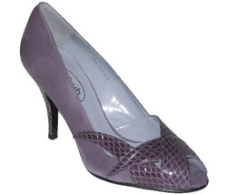 SCHUH PEARLY SNAKE PEEP TOE