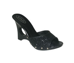 SCHUH RAZZLE GLITTER C/O WEDGE