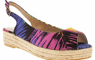 Schuh womens schuh black and blue day trip sandals