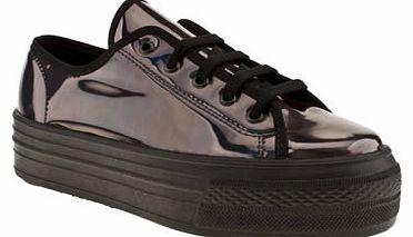 Schuh womens schuh black creep platform lo metallic