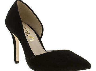 Schuh womens schuh black mega hot high heels