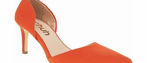 Schuh womens schuh orange magnetic low heels