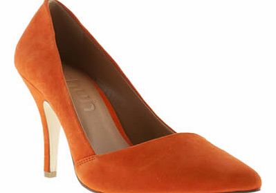 womens schuh orange mega babe high heels