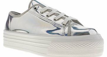 Schuh womens schuh silver creep platform lo metallic
