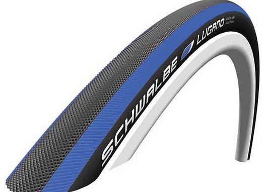 Lugano 700 x 23mm Bike Tyre - Blue Skin