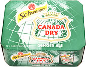 Schweppes Canada Dry Ginger Ale (12x150ml) Cheapest in Ocado Today! On Offer