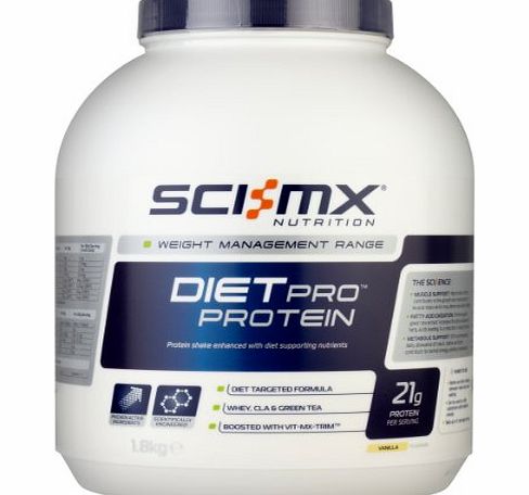 Sci-MX Nutrition  Diet Pro Protein 1.8 kg Vanilla - Protein shake enhanced with diet supporting nutrients