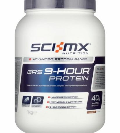 Sci-MX Nutrition  GRS 9-Hour Protein 1 kg Chocolate - State-of-the-art multi release protein complex with optimising ingredients