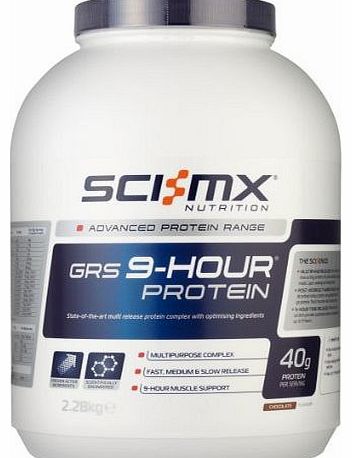 Sci-MX Nutrition  GRS 9-Hour Protein 2.28 kg Chocolate - State-of-the-art multi release protein complex with optimising ingredients