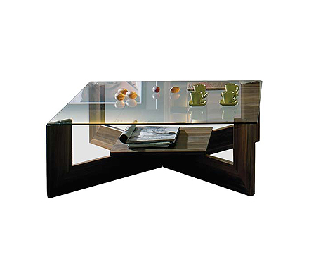 Sciae Annabelle Square Coffee Table with Glass Top