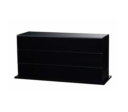 Sciae Marina High Gloss Black 3 Drawer Chest