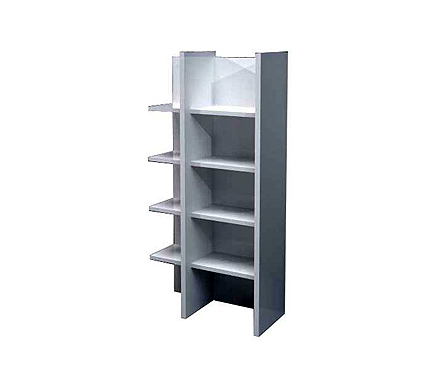 Sciae Sylvie High Gloss White Bookcase