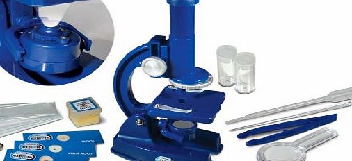 Kids Childrens Science Educational Toy Kit - 36 Piece 1000 X Die Cast Microscope Set - Great for the Budding Scientist