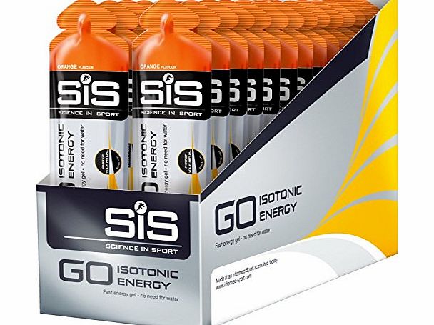 Science in Sport 60ml Orange Isotonic Gels - Box of 30