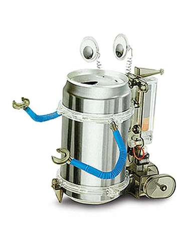Science Museum Tin Can Robot - Green Science - Fun Mechanics Kit