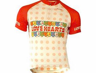 Scimitar Love Hearts Kids Cycle Jersey