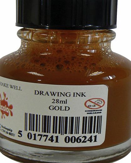 Scola Drawing Ink- Gold 28ml DI28/45