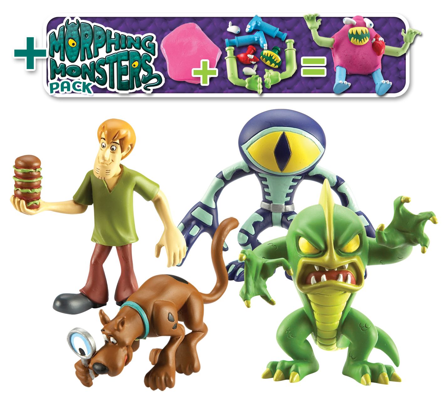 Scooby Doo - 4 Fig and Morphing Monster - Pack A
