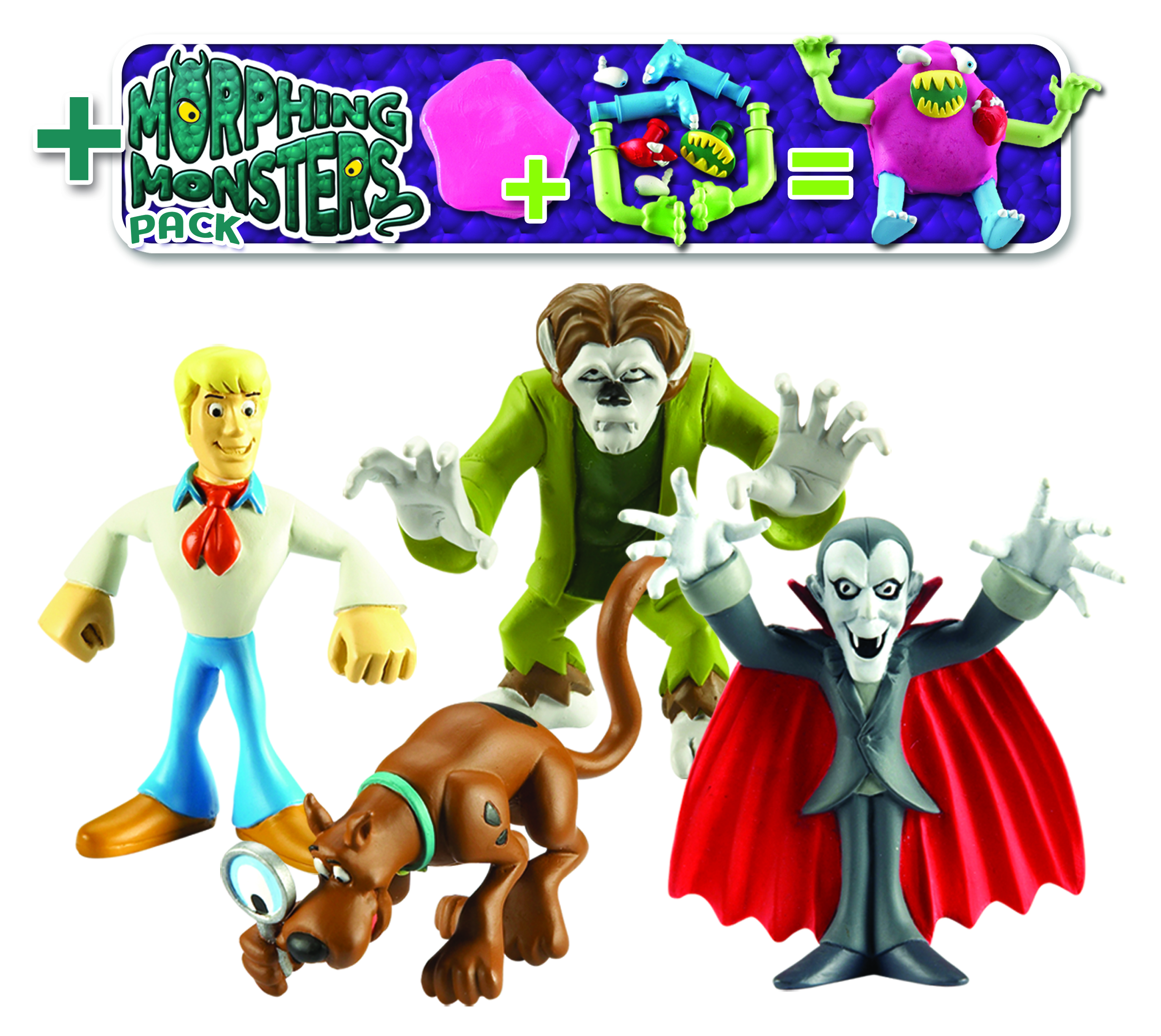 Scooby Doo - 4 Fig and Morphing Monster - Pack B