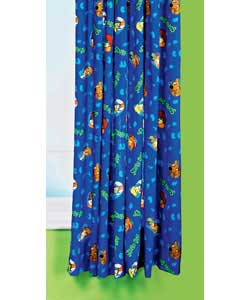 Scooby Doo Pair of 66 x 54in Unlined Curtains - Blue