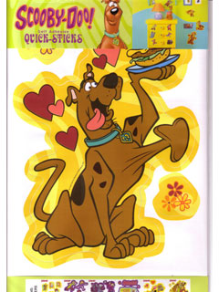 Scooby Doo Wall Stickers Quick Sticks 38 Piece - Special Low Price