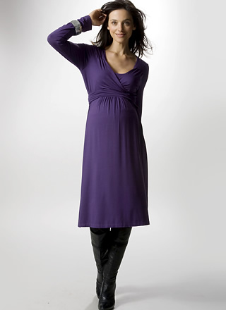 Scoop Neck Wrap Dress