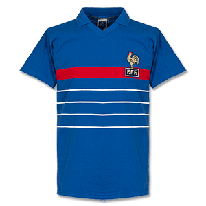 Scoredraw 1984 France Home Euro84 Retro Shirt