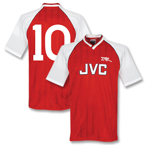 1988 Arsenal Home Retro Shirt + No. 10 (Bould)