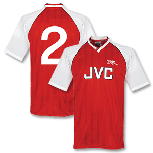 1988 Arsenal Home Retro Shirt + No. 2 (Dixon)