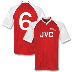 1988 Arsenal Home Retro Shirt + No. 6 (Adams)